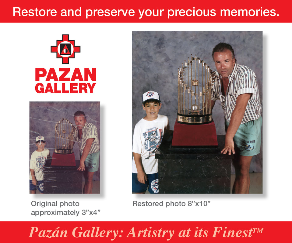 Pazan Gallery photo restoration example